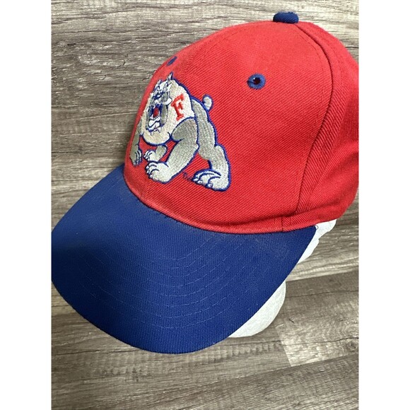 Vtg New Era Fresno State Bulldogs Snapback Hat Big Logo One Size KMG HTF - Picture 2 of 8